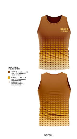 Tank Top, Delta jr kings youth football and cheer, , Teamtime, Team time, sublimation, custom sports apparel, team uniforms, spirit wear, spiritwear, sports uniforms, custom shirts, team store, custom team store, fundraiser sports, apparel fundraiser