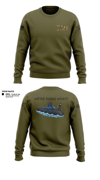 Crew Neck Sweatshirt, USS JEFFERSON CITY, , Teamtime, Team time, sublimation, custom sports apparel, team uniforms, spirit wear, spiritwear, sports uniforms, custom shirts, team store, custom team store, fundraiser sports, apparel fundraiser