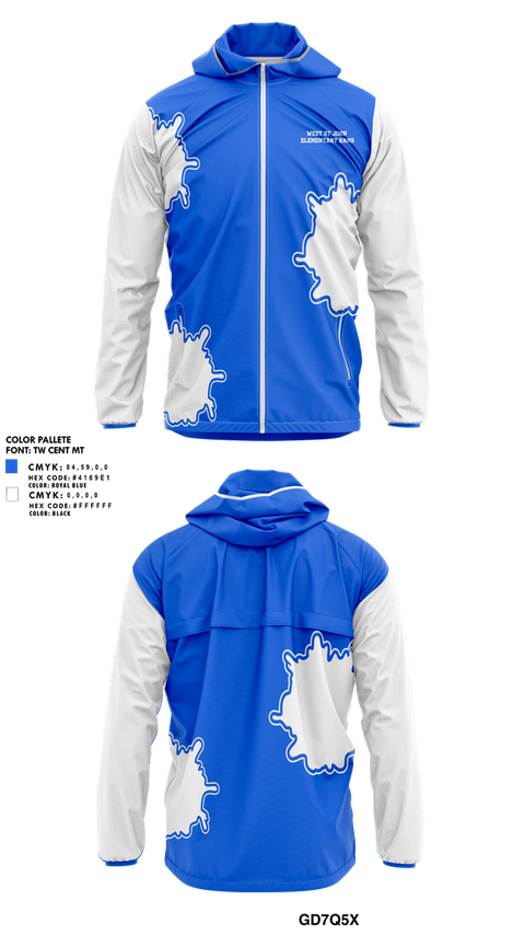 Windbreaker, West St John Elementary Rams, Softball, Teamtime, Team time, sublimation, custom sports apparel, team uniforms, spirit wear, spiritwear, sports uniforms, custom shirts, team store, custom team store, fundraiser sports, apparel fundraiser