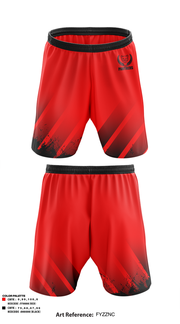 Athletic Shorts With Pockets, Panthers, Men's Soccer, Teamtime, Team time, sublimation, custom sports apparel, team uniforms, spirit wear, spiritwear, sports uniforms, custom shirts, team store, custom team store, fundraiser sports, apparel fundraiser