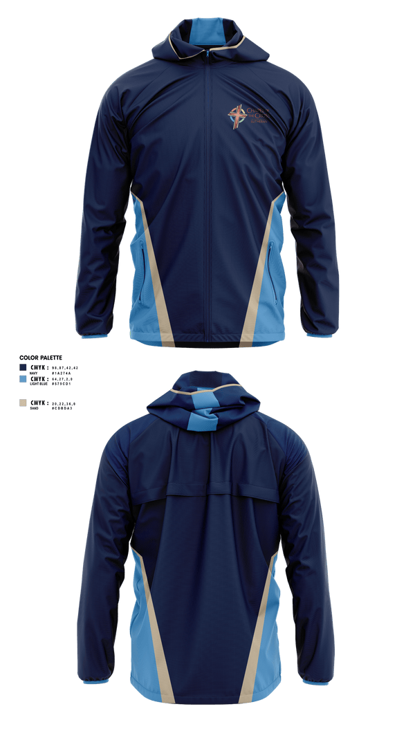 Windbreaker, Chapel of the Cross, , Teamtime, Team time, sublimation, custom sports apparel, team uniforms, spirit wear, spiritwear, sports uniforms, custom shirts, team store, custom team store, fundraiser sports, apparel fundraiser