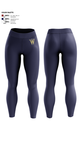 Womens Leggings, Westhills Baseball, Baseball, Teamtime, Team time, sublimation, custom sports apparel, team uniforms, spirit wear, spiritwear, sports uniforms, custom shirts, team store, custom team store, fundraiser sports, apparel fundraiser