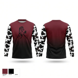 Long Sleeve Performance Shirt, Mustangs, Women's Basketball, Teamtime, Team time, sublimation, custom sports apparel, team uniforms, spirit wear, spiritwear, sports uniforms, custom shirts, team store, custom team store, fundraiser sports, apparel fundraiser