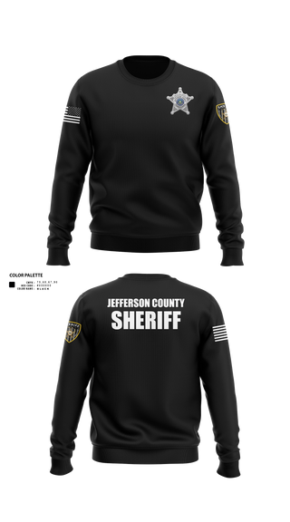 Crew Neck Sweatshirt, Jefferson County Sheriff's Office, Police, Teamtime, Team time, sublimation, custom sports apparel, team uniforms, spirit wear, spiritwear, sports uniforms, custom shirts, team store, custom team store, fundraiser sports, apparel fundraiser