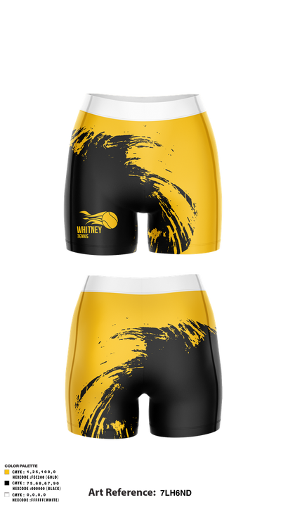Whitney Boys Tennis 34365674 Women's Compression Shorts - 1