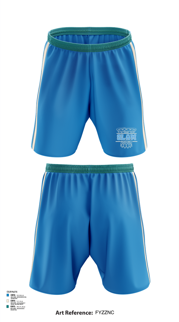 Athletic Shorts With Pockets, Slam, Women's Basketball, Teamtime, Team time, sublimation, custom sports apparel, team uniforms, spirit wear, spiritwear, sports uniforms, custom shirts, team store, custom team store, fundraiser sports, apparel fundraiser