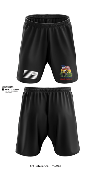 Athletic Shorts With Pockets, Lancaster County Young Marines, Marines, Teamtime, Team time, sublimation, custom sports apparel, team uniforms, spirit wear, spiritwear, sports uniforms, custom shirts, team store, custom team store, fundraiser sports, apparel fundraiser