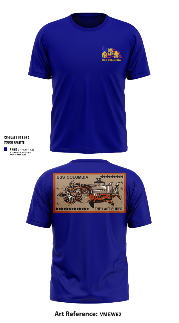 Short Sleeve Performance Shirt, USS Columbia, , Teamtime, Team time, sublimation, custom sports apparel, team uniforms, spirit wear, spiritwear, sports uniforms, custom shirts, team store, custom team store, fundraiser sports, apparel fundraiser
