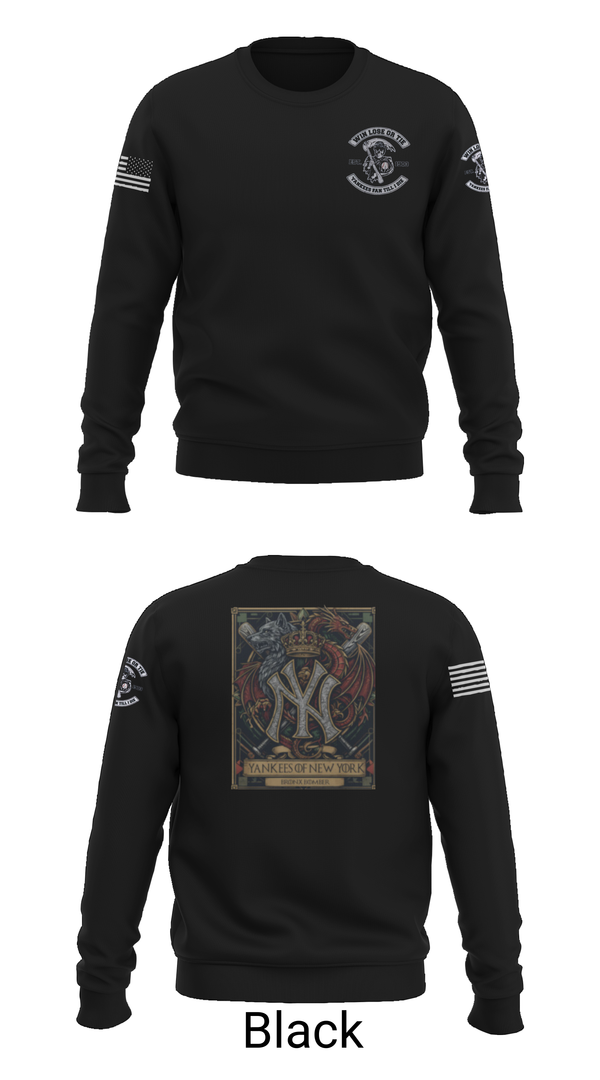 Crew Neck Sweatshirt, New York Yankees, Baseball, Teamtime, Team time, sublimation, custom sports apparel, team uniforms, spirit wear, spiritwear, sports uniforms, custom shirts, team store, custom team store, fundraiser sports, apparel fundraiser