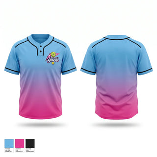 Two Button Softball Jersey, Salina Storm, Softball, Teamtime, Team time, sublimation, custom sports apparel, team uniforms, spirit wear, spiritwear, sports uniforms, custom shirts, team store, custom team store, fundraiser sports, apparel fundraiser