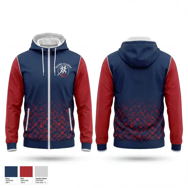 Windbreaker, Oxford Academy Patriots, Track & Field, Teamtime, Team time, sublimation, custom sports apparel, team uniforms, spirit wear, spiritwear, sports uniforms, custom shirts, team store, custom team store, fundraiser sports, apparel fundraiser
