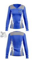 Midview Middies Women's Long Sleeve V-neck Shirt - 1