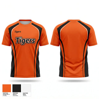 Short Sleeve Performance Shirt, Tigers, Softball, Teamtime, Team time, sublimation, custom sports apparel, team uniforms, spirit wear, spiritwear, sports uniforms, custom shirts, team store, custom team store, fundraiser sports, apparel fundraiser