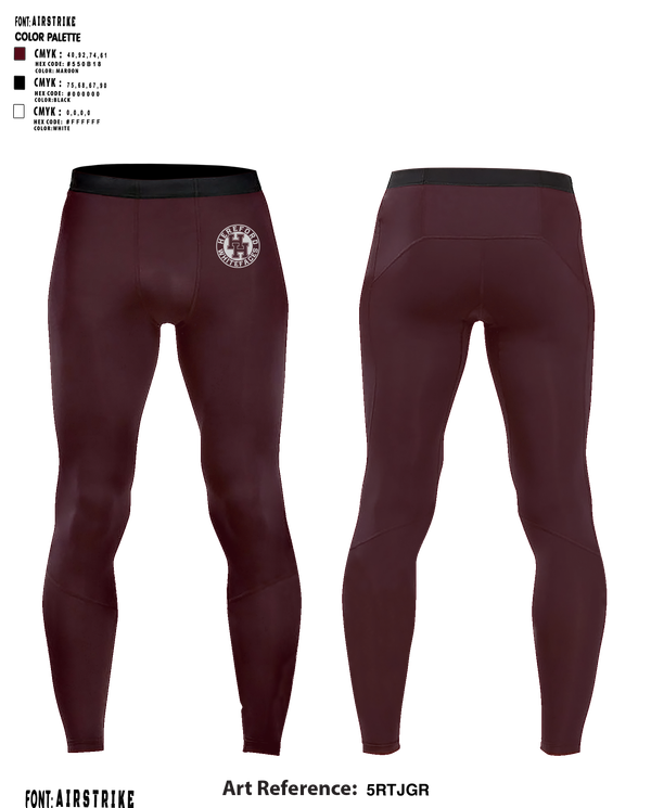 Compression Leggings, Hereford Whitefaces, Wrestling, Teamtime, Team time, sublimation, custom sports apparel, team uniforms, spirit wear, spiritwear, sports uniforms, custom shirts, team store, custom team store, fundraiser sports, apparel fundraiser