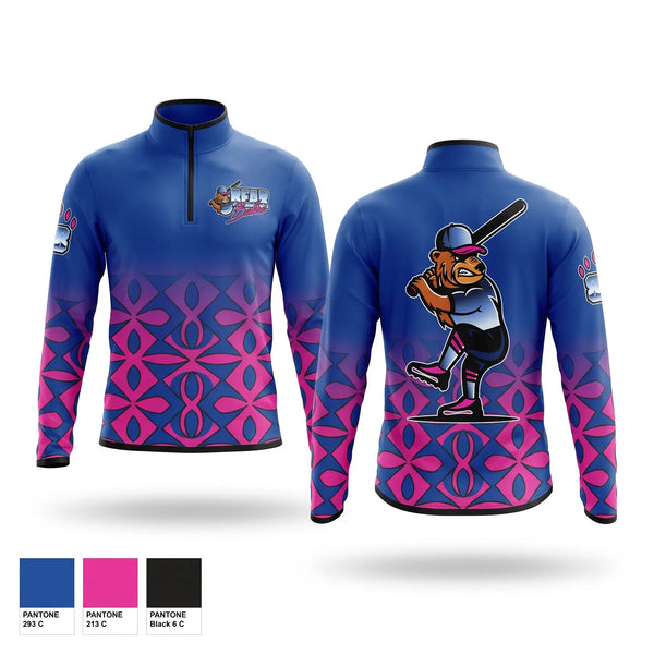 Quarter Zip Jacket, Bear Ballerz, Softball, Teamtime, Team time, sublimation, custom sports apparel, team uniforms, spirit wear, spiritwear, sports uniforms, custom shirts, team store, custom team store, fundraiser sports, apparel fundraiser