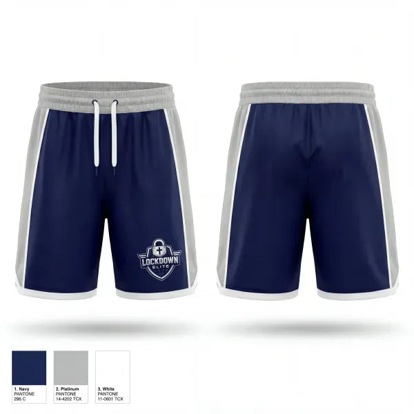 Athletic Shorts With Pockets, Lockdown Elite Basketball Academy, Men's Basketball, Teamtime, Team time, sublimation, custom sports apparel, team uniforms, spirit wear, spiritwear, sports uniforms, custom shirts, team store, custom team store, fundraiser sports, apparel fundraiser