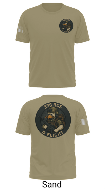 336 RCS D Flight 26202235 Old School Cotton Feel Shirt - 90