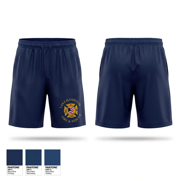 Athletic Shorts With Pockets, Lake Hamilton Fire Rescue, Fire Department, Teamtime, Team time, sublimation, custom sports apparel, team uniforms, spirit wear, spiritwear, sports uniforms, custom shirts, team store, custom team store, fundraiser sports, apparel fundraiser