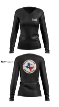 Texas 8-Line Initiative 18871454 Women's Long Sleeve V-neck Shirt - 5