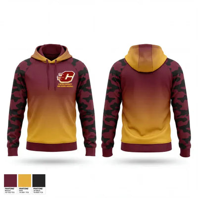 Clinton Community High School Baseball 95328523 Hoodie - 1