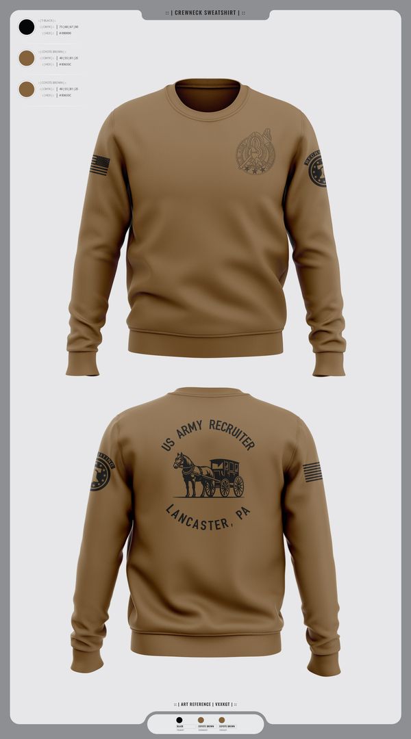 Crew Neck Sweatshirt, LANCASTE, PA RECRUITING, , Teamtime, Team time, sublimation, custom sports apparel, team uniforms, spirit wear, spiritwear, sports uniforms, custom shirts, team store, custom team store, fundraiser sports, apparel fundraiser