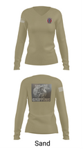 345th TRS 44562231 Women's Long Sleeve V-neck Shirt - 97
