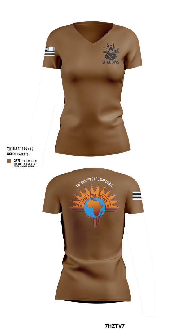 Womens Short Sleeve Vneck Shirt, TF BATAAN S1, Army, Teamtime, Team time, sublimation, custom sports apparel, team uniforms, spirit wear, spiritwear, sports uniforms, custom shirts, team store, custom team store, fundraiser sports, apparel fundraiser