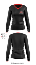 Hart Pirates 55316114 Women's Long Sleeve V-neck Shirt - 1
