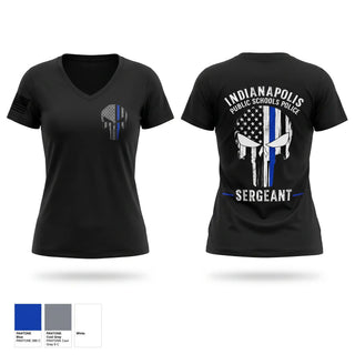 Womens Short Sleeve Vneck Shirt, Indianapolis Public Schools Police Department, Police, Teamtime, Team time, sublimation, custom sports apparel, team uniforms, spirit wear, spiritwear, sports uniforms, custom shirts, team store, custom team store, fundraiser sports, apparel fundraiser
