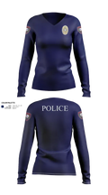 LACY LAKEVIEW POLICE  Women's Long Sleeve V-neck Shirt - 21