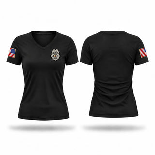 Womens Short Sleeve Vneck Shirt, Augusta police, Police, Teamtime, Team time, sublimation, custom sports apparel, team uniforms, spirit wear, spiritwear, sports uniforms, custom shirts, team store, custom team store, fundraiser sports, apparel fundraiser