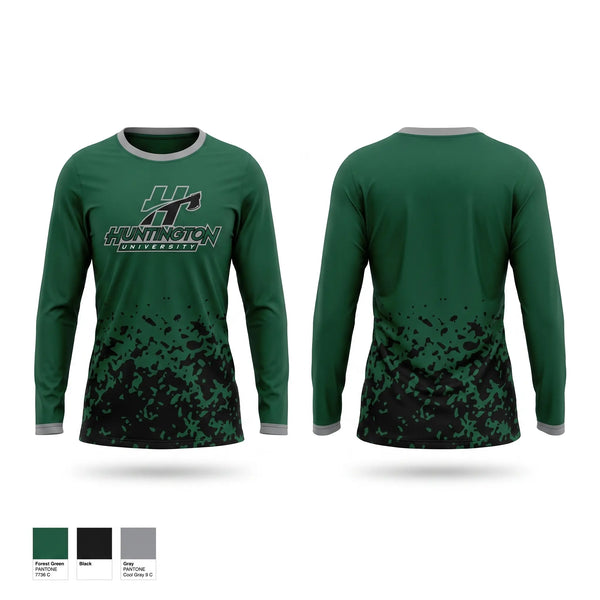 Long Sleeve Performance Shirt, Huntington University, Cheer, Teamtime, Team time, sublimation, custom sports apparel, team uniforms, spirit wear, spiritwear, sports uniforms, custom shirts, team store, custom team store, fundraiser sports, apparel fundraiser