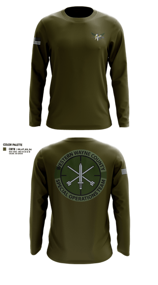 Long Sleeve Performance Shirt, Western Wayne County Special Operations Team, Police, Teamtime, Team time, sublimation, custom sports apparel, team uniforms, spirit wear, spiritwear, sports uniforms, custom shirts, team store, custom team store, fundraiser sports, apparel fundraiser