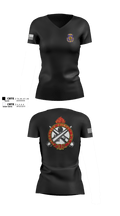 432 Civil Affairs battalion 22854133 Women's Short Sleeve V-neck Shirt - 100