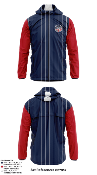Windbreaker, KCD Freedom, Baseball, Teamtime, Team time, sublimation, custom sports apparel, team uniforms, spirit wear, spiritwear, sports uniforms, custom shirts, team store, custom team store, fundraiser sports, apparel fundraiser