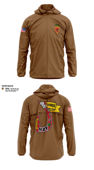Windbreaker, H2F, 2nd Mobile Brigade, 25th Infantry Division, Army, Teamtime, Team time, sublimation, custom sports apparel, team uniforms, spirit wear, spiritwear, sports uniforms, custom shirts, team store, custom team store, fundraiser sports, apparel fundraiser