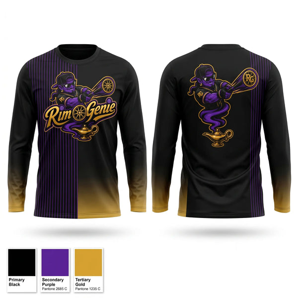 Long Sleeve Performance Shirt, Rim Genie, Softball, Teamtime, Team time, sublimation, custom sports apparel, team uniforms, spirit wear, spiritwear, sports uniforms, custom shirts, team store, custom team store, fundraiser sports, apparel fundraiser