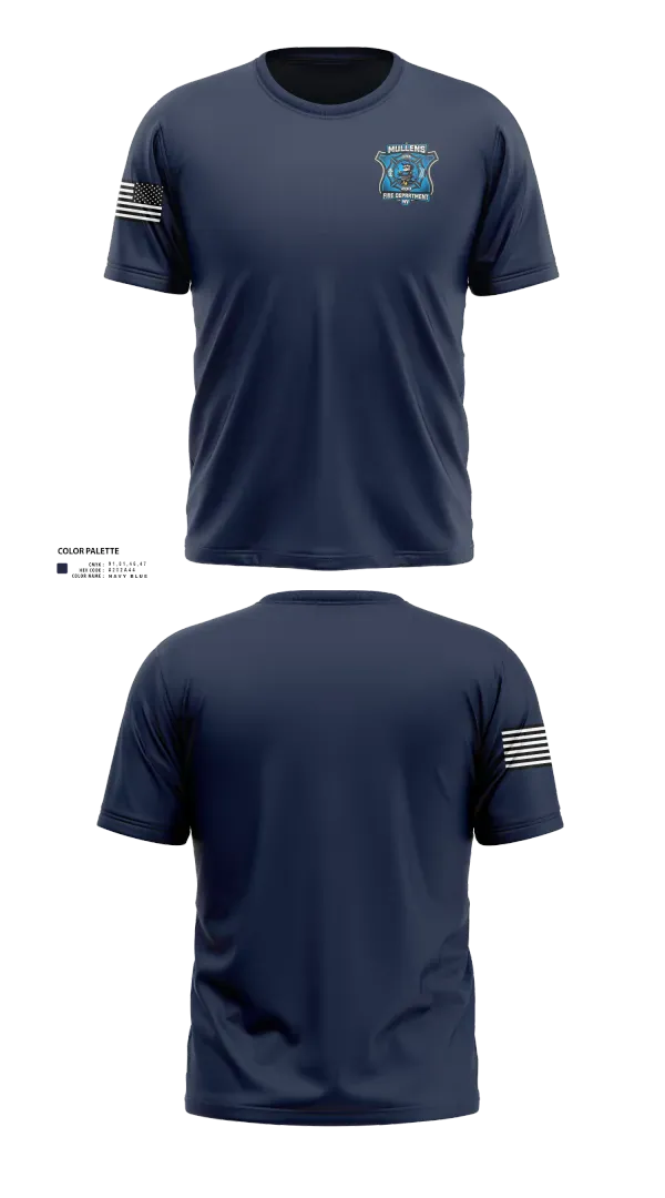 MULLENS FIRE DEPARTMENT 47392416 Old School Cotton Feel Shirt - 21