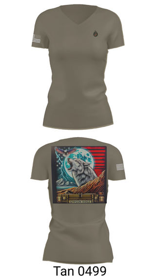 Womens Short Sleeve Vneck Shirt, 1st Combat Readiness Regiment, , Teamtime, Team time, sublimation, custom sports apparel, team uniforms, spirit wear, spiritwear, sports uniforms, custom shirts, team store, custom team store, fundraiser sports, apparel fundraiser