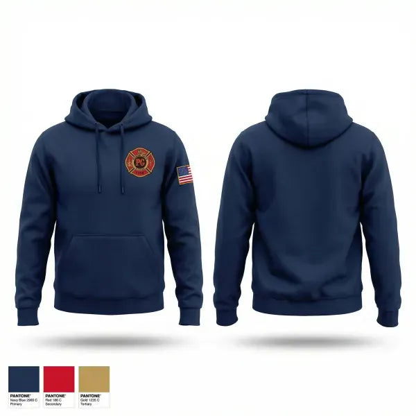 Hoodie, Pleasant Grove VFD, Fire Department, Teamtime, Team time, sublimation, custom sports apparel, team uniforms, spirit wear, spiritwear, sports uniforms, custom shirts, team store, custom team store, fundraiser sports, apparel fundraiser