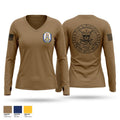 USS COMSTOCK Women's Long Sleeve V-neck Shirt - 1
