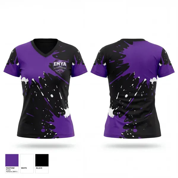 Womens Short Sleeve Vneck Shirt, Horned Frogs, , Teamtime, Team time, sublimation, custom sports apparel, team uniforms, spirit wear, spiritwear, sports uniforms, custom shirts, team store, custom team store, fundraiser sports, apparel fundraiser