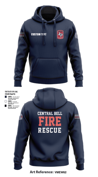 Hoodie, Central Bell County Fire Rescue, Fire Department, Teamtime, Team time, sublimation, custom sports apparel, team uniforms, spirit wear, spiritwear, sports uniforms, custom shirts, team store, custom team store, fundraiser sports, apparel fundraiser