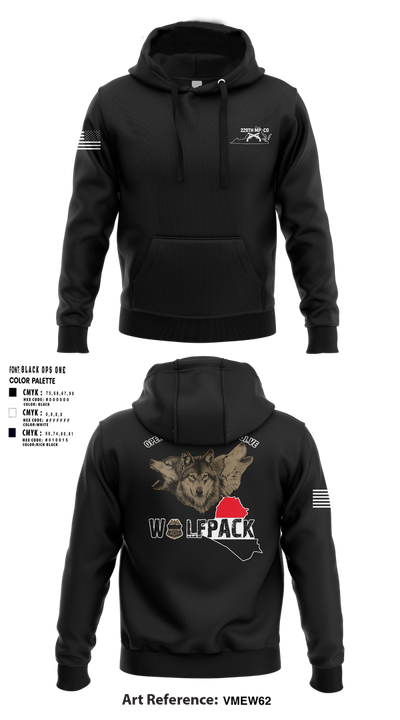 229th mp co Hoodie - 104