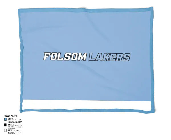 Blanket, Folsom Lakers, Baseball, Teamtime, Team time, sublimation, custom sports apparel, team uniforms, spirit wear, spiritwear, sports uniforms, custom shirts, team store, custom team store, fundraiser sports, apparel fundraiser