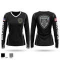 HNT 36537548 Women's Long Sleeve V-neck Shirt - 1