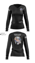 Fort Leonard Wood Basic Military Police Schoolhouse Instructors & Faculty 37360083 Women's Long Sleeve V-neck Shirt - 21