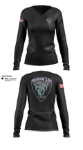 Rescue 136 97755979 Women's Long Sleeve V-neck Shirt - 1