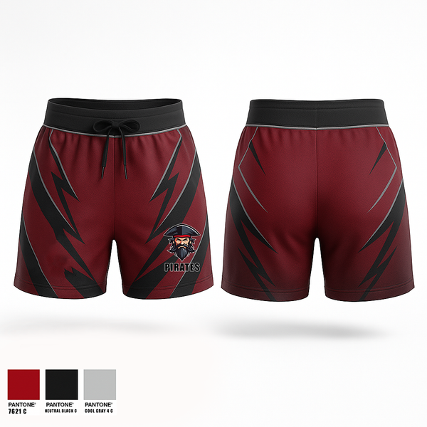 Womens Shorts, Pitates, , Teamtime, Team time, sublimation, custom sports apparel, team uniforms, spirit wear, spiritwear, sports uniforms, custom shirts, team store, custom team store, fundraiser sports, apparel fundraiser