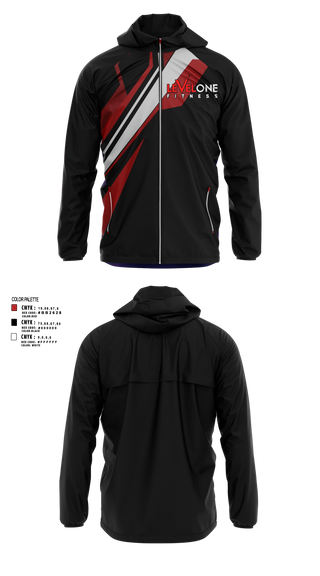 Windbreaker, Levelonefitness, , Teamtime, Team time, sublimation, custom sports apparel, team uniforms, spirit wear, spiritwear, sports uniforms, custom shirts, team store, custom team store, fundraiser sports, apparel fundraiser